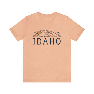 Buy heather-peach Idaho T-Shirt - Retro Unisex Idaho Shirt