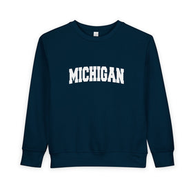 Buy navy Michigan Sweatshirt - Michigan Crewneck Sweatshirt