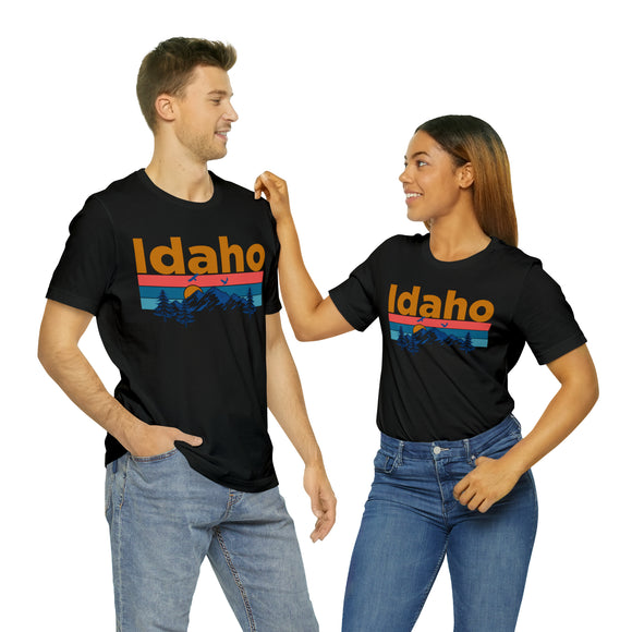 Idaho T-Shirt - Mountain Sunset Unisex Idaho Shirt