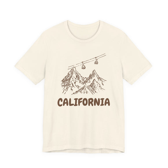 California Mountain T-Shirt — Vintage Gondola Ski Mountain Tee
