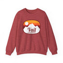 Vail, Colorado Sweatshirt - Unisex Retro Ombre Crewneck Vail Sweatshirt-1