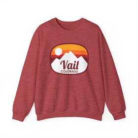 Vail, Colorado Sweatshirt - Unisex Retro Ombre Crewneck Vail Sweatshirt