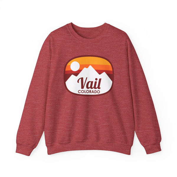 Vail, Colorado Sweatshirt - Unisex Retro Ombre Crewneck Vail Sweatshirt