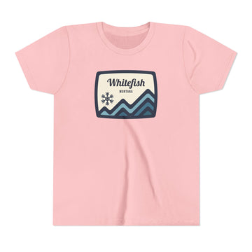Buy pink Whitefish, Montana Youth T-Shirt — Mountain Tee