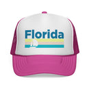 Florida Retro Sailboat Trucker Hat-3