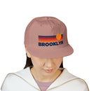 Brooklyn, New York retro sunset Surf Cap | vintage striped sun state hat-9
