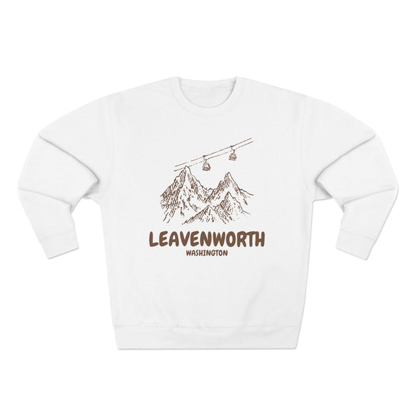 Premium Leavenworth, Washington Gondola Ski Mountain Sweatshirt