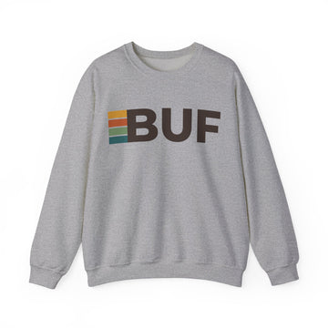 Buy sport-grey Buffalo, New York BUF Retro Stripe Sweatshirt