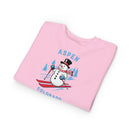 Aspen, Colorado Toddler Sweatshirt - Skiing Snowman Aspen Toddler Crewneck Sweatshirt-16