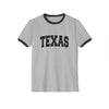 Texas Cotton Ringer Graphic Tee - Unisex Texas T Shirt, Vintage Style Tee, Men's/Women's Tee