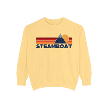 Steamboat, Colorado Mountain Stripes Sweatshirt | Comfort Colors - 100% Cotton - 0