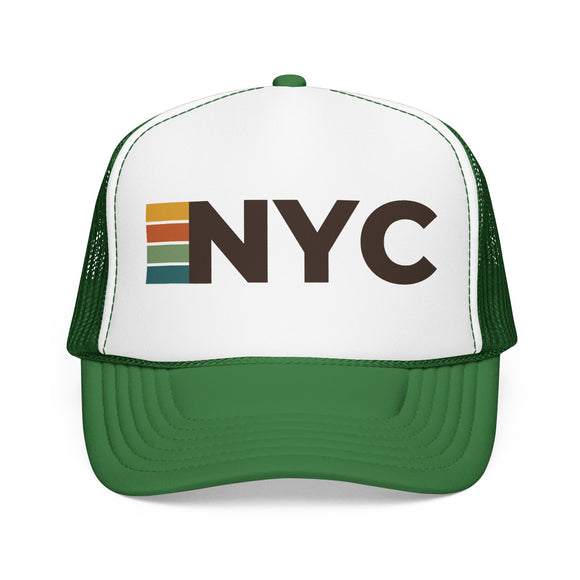 New York City, New York Trucker Hat - NYC Abbr retro cap