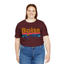 Boise, Idaho Shirt - Mountain Sunset Unisex Boise T-Shirt-82