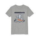 Minnesota Yeti Snowboard Youth Tee - Kids Skiing Shirt-3