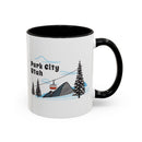 Park City, Utah Retro Snow Skiing Mountain 11 oz Mug, Ski Lodge Decor Coffee Cup, Mountain Gondola  Lover Gift, Retro Skiing Mug-8