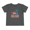 Miami, Florida Toddler T-Shirt - Retro Palm Tree Toddler Miami Shirt