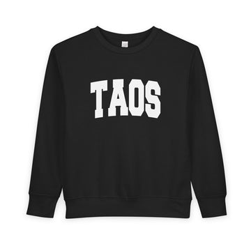 Buy black Taos, New Mexico Sweatshirt - Taos Toddler Crewneck Sweatshirt