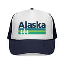 Alaska Retro Trees Trucker Hat - Vintage Style Alaska Cap-4