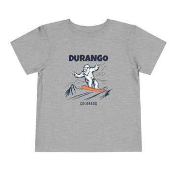 Buy athletic-heather Durango, Colorado Yeti Snowboard Toddler Tee