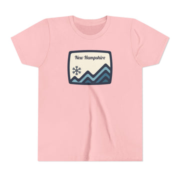 Buy pink New Hampshire Youth T-Shirt — Mountain Tee