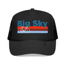 Big Sky, Montana Trucker Hat - Foam Big Sky Bike Cap-1