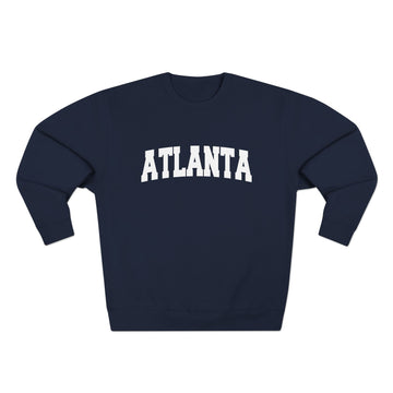 Buy navy Premium Atlanta, Georgia Retro Graphic Sweatshirt