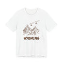 Wyoming Mountain T-Shirt — Vintage Gondola Ski Mountain Tee-2