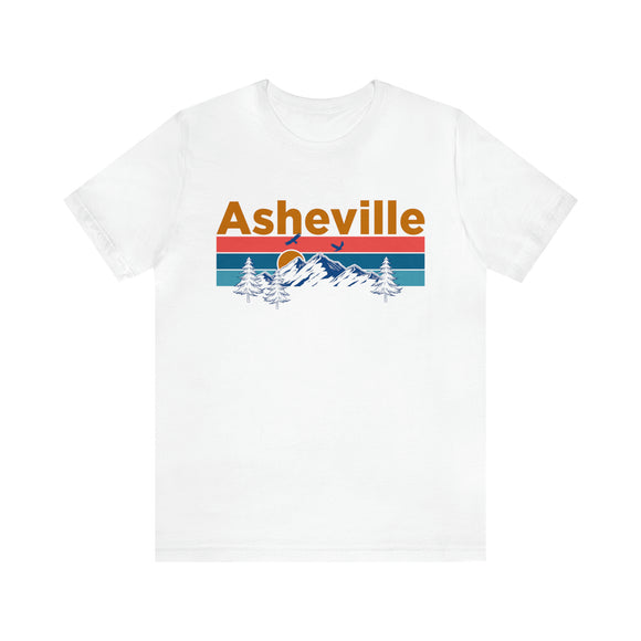 Asheville, North Carolina Shirt - Mountain Sunset Unisex Asheville T-Shirt
