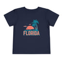 Florida Toddler T-Shirt - Retro Palm Tree Unisex Toddler Florida Shirt-3