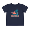 Florida Toddler T-Shirt - Retro Palm Tree Unisex Toddler Florida Shirt