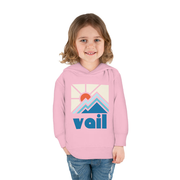Vail, Colorado Toddler Hoodie - Minimal Style Unisex Vail Toddler Sweatshirt