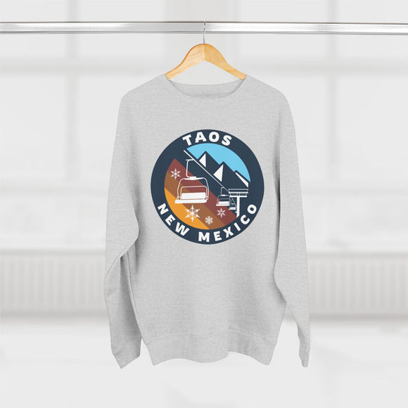 Premium Taos, New Mexico Mountain Ski Lift Sweatshirt