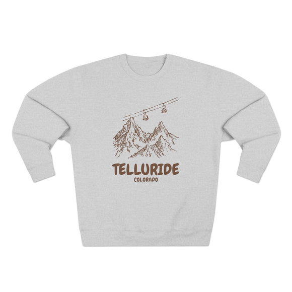 Premium Telluride, Colorado Gondola Ski Mountain Sweatshirt
