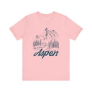 Aspen, Colorado Graphic Tee - Mountain Illustration Aspen T Shirt-6