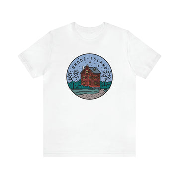 Buy white Rhode Island T-Shirt - Unisex Rhode Island Shirt