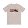 Retro Montana T-shirt, Mountain Tee, Vintage Montana Unisex Jersey Shirt, Outdoor Hiking Apparel