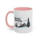 Big Sky, Montana Retro Snow Skiing Mountain 11 oz Mug, Ski Lodge Decor Coffee Cup, Mountain Gondola  Lover Gift, Retro Skiing Mug-12