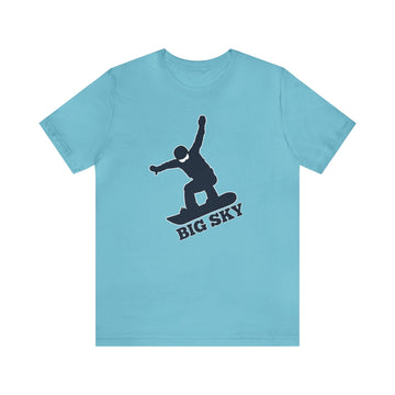 Buy turquoise Big Sky, Montana T-Shirt - Snowboard Unisex Big Sky Shirt