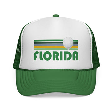 Florida Retro Golf Trucker Hat - 0