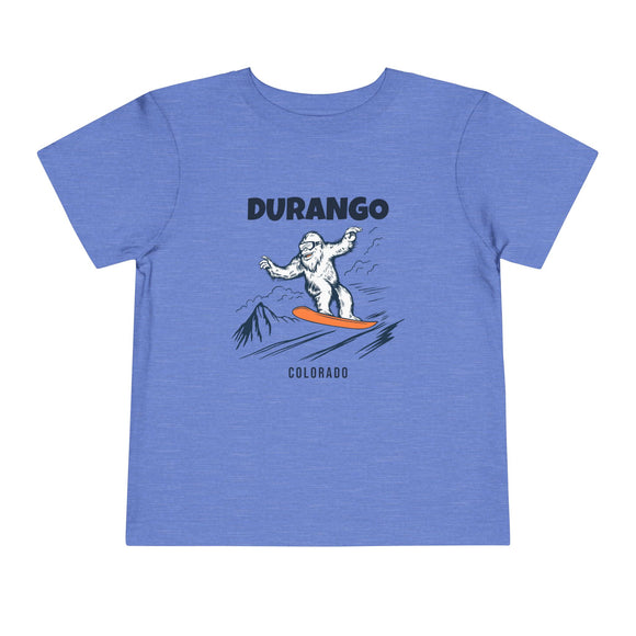 Durango, Colorado Yeti Snowboard Toddler Tee