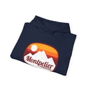 Montpelier, Vermont Hoodie - Retro Ombre Unisex Montpelier Hoodie Sweatshirt-8