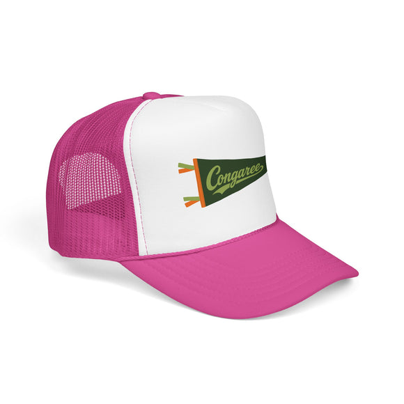 Congaree National Park Pennant Trucker Hat — Vintage Foam Mesh Cap
