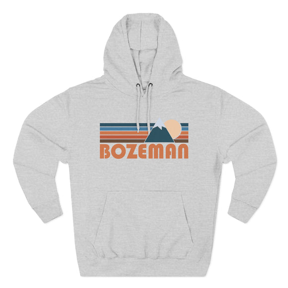 Bozeman, Montana Hoodie - Retro Mountain Unisex Sweatshirt