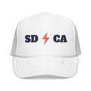 San Diego, California Retro Trucker Hat - Lightning Foam Cap-5