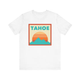 Retro Lake Tahoe, California T-Shirt, Mountain Sun Tee, Unisex Graphic Shirt, Vintage Lake Tahoe, California Top, Outdoor Adventure Clothing