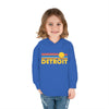 Detroit, Michigan Toddler Hoodie - Retro Sunrise Unisex Detroit Toddler Sweatshirt