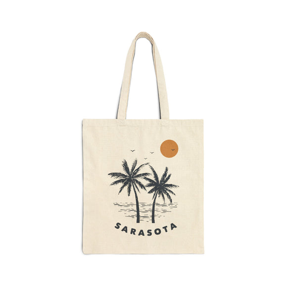 Sarasota, Florida Tote Bag - Cotton Canvas Sarasota Bag