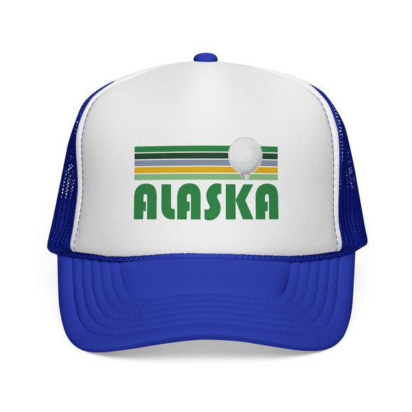 Alaska Retro Golf Trucker Hat