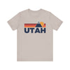 Retro Utah T-shirt, Mountain Tee, Vintage Utah Unisex Jersey Shirt, Outdoor Hiking Apparel