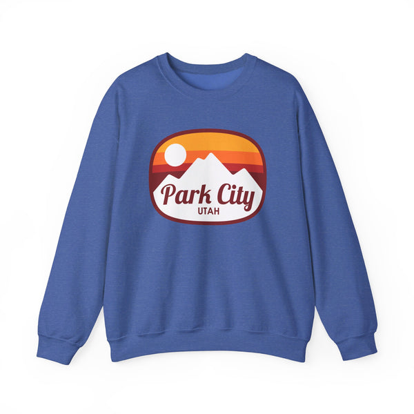 Park City, Utah Sweatshirt - Unisex Retro Ombre Crewneck Park City Sweatshirt